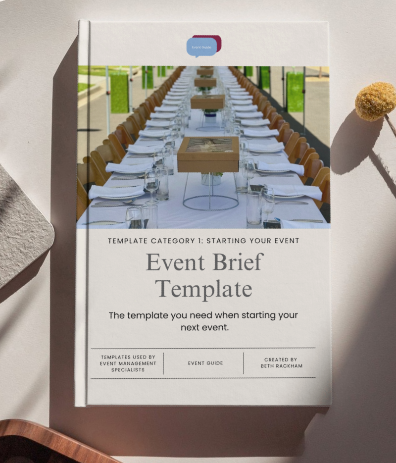 Event Brief - Guided Template - Steps When Starting Your Event