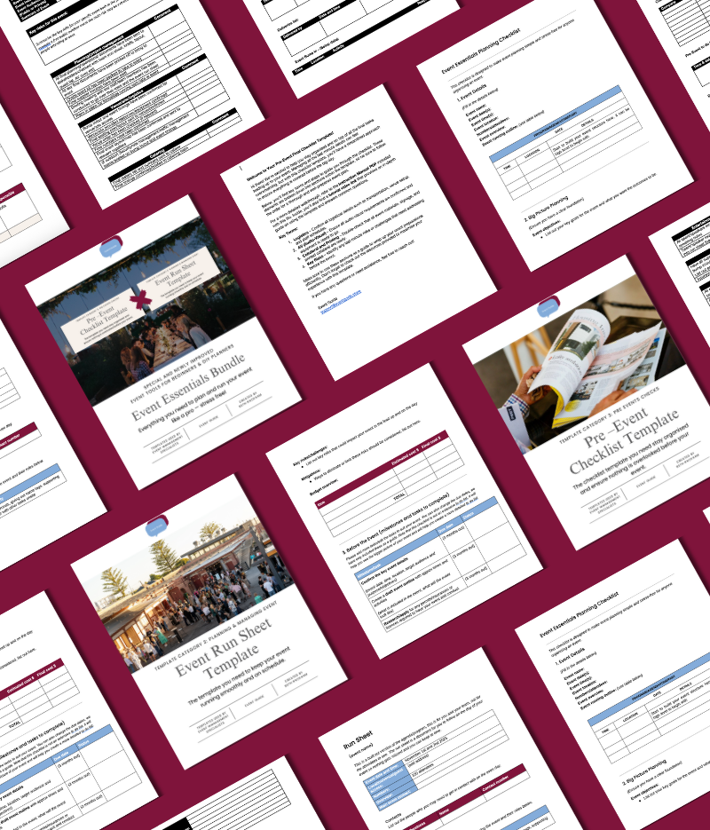 ⭐ Event Essentials Bundle For Beginners & DIY Planners