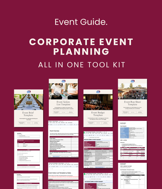 ⭐  Corporate Event Planning Toolkit Bundle