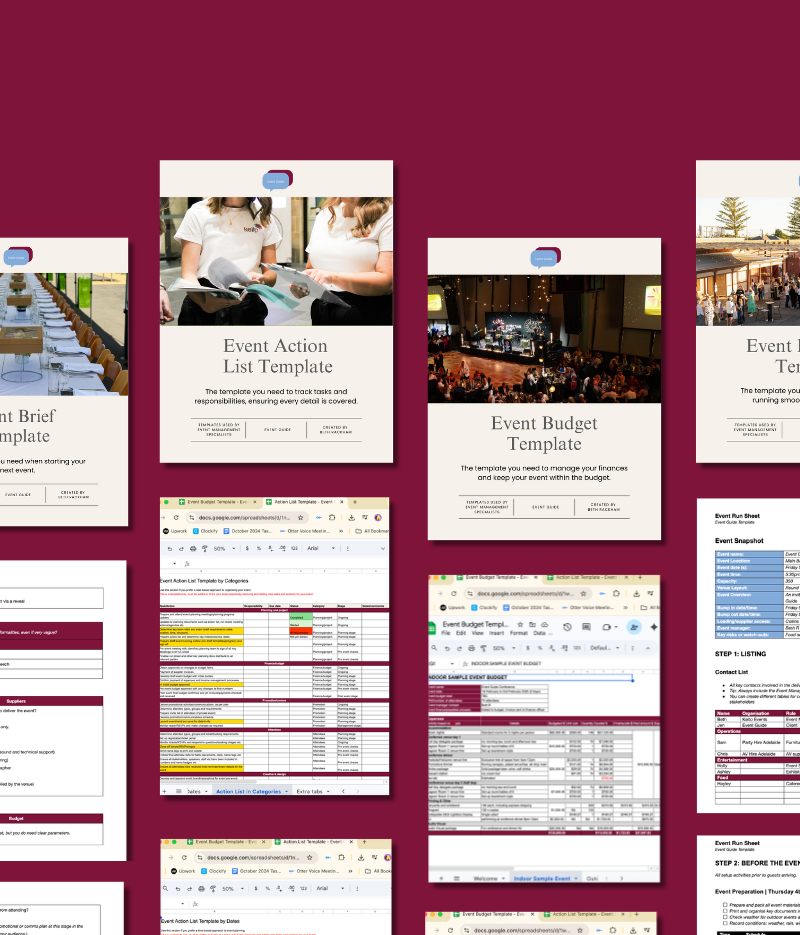 ⭐  Corporate Event Planning Toolkit Bundle