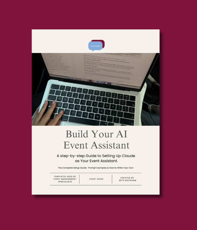 AI Event Assistant Guide (For smarter event planning)